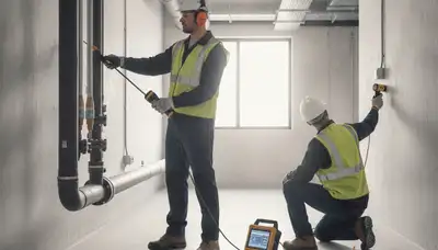 Orlando, FL plumber using leak detection equipment for hidden home water leaks