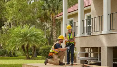 Plumber repairing a pipe in Orlando, FL for plumbing repair service
