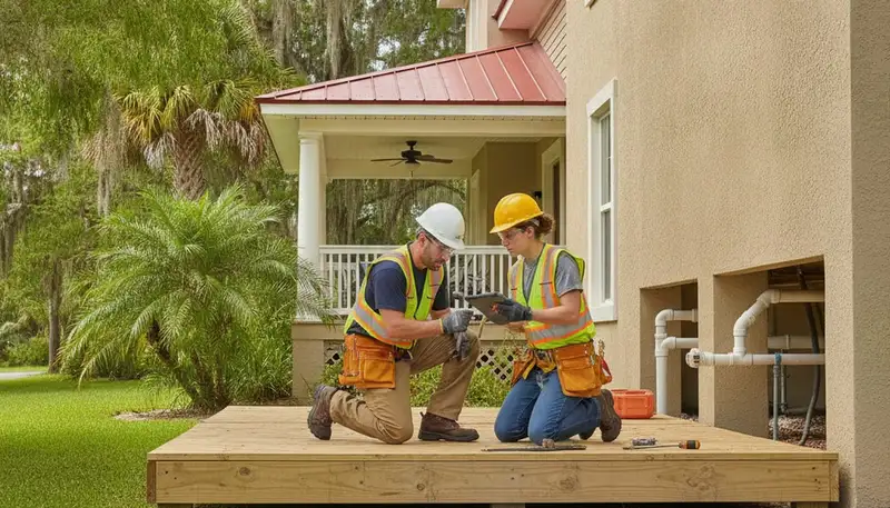 Orlando, FL plumber repairing plumbing system for a local plumbing repair service