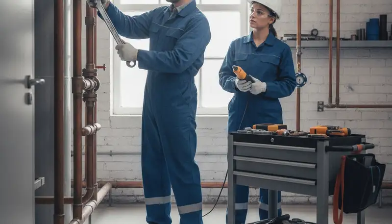 Orlando, FL plumber repairing a residential pipe for plumbing repair service