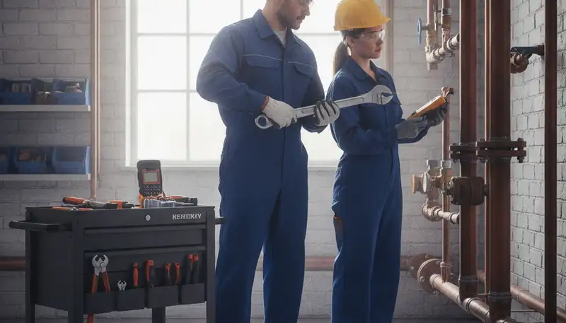Orlando, FL plumber repairing a home pipe for plumbing repair service