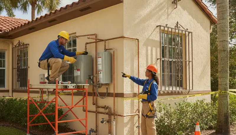 Orlando, FL plumber repairing plumbing for residential service by Plumber Orlando FL New