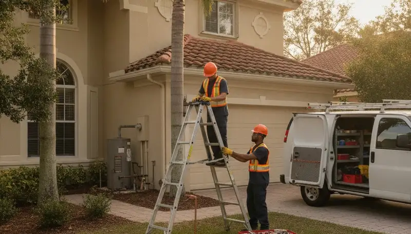 Plumbing repair technician serving Orlando, FL for residential pipe and leak repair services