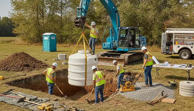 Septic tank installation for Orlando, FL homes by On Call Plumbers